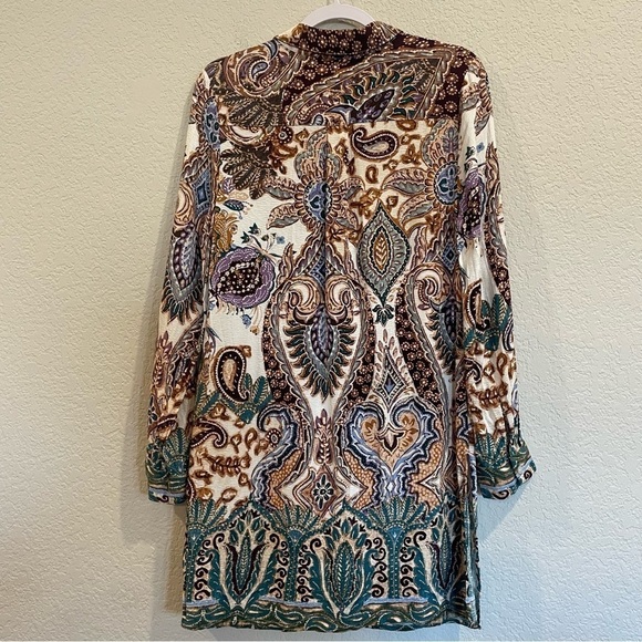 Chico's Multicolor Paisley Button Down Shirt - Picture 5 of 7